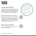 thumbnail image 3 of Vigo Vg6080cl6074 Ferrara 74" High X 61" Wide Sliding Frameless Shower Door - Chrome, 3 of 7