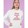 thumbnail image 2 of Thank You For Broken Promises Hoodie Women -GoatDeals Designs, Female Large, 2 of 4