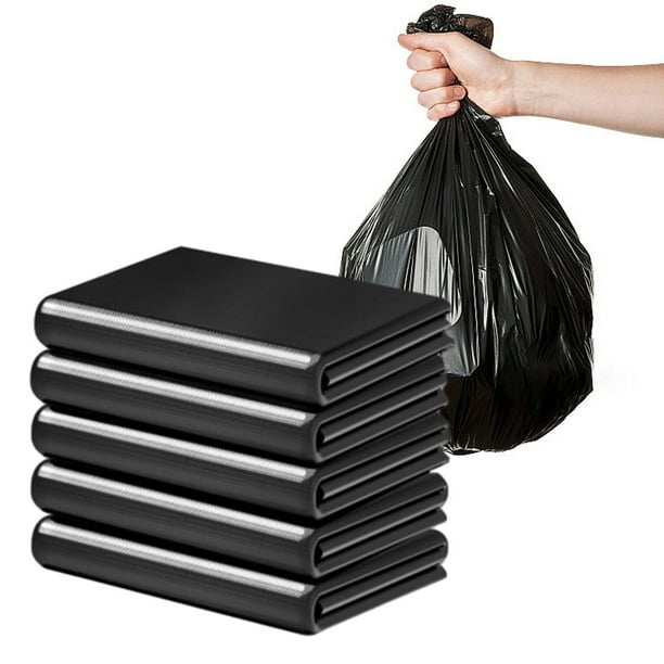 Isvgxsz Clearance Large Trash Bags | 50 Bags | Durable Large Black Garbage Bags for Office, Commercial, and Outdoor Use - Great for Recycling, Lawn, and Leaf Collection - Heavy Duty Liners