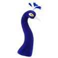thumbnail image 1 of Cabeza de maniquí de pavo real, decoración floral, estatua para decorar el hogar en Año Nuevo. Azul, 1 of 9