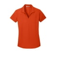 thumbnail image 5 of Port Authority Ladies Dry Zone Grid Polo-L (Autumn Orange), 5 of 6