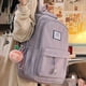 thumbnail image 4 of Nueva Mochila De Color Sólido Para Estudiantes Japoneses Y Coreanos Bolsa De Viaje De Gran Capacidad, 4 of 4
