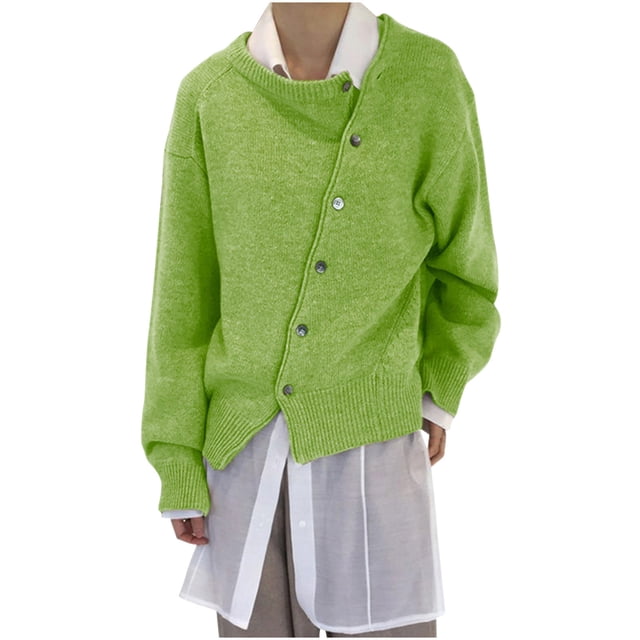 AherBiu Cardigans pour Femmes Tendance 2024 Chandail Tricoté à Boutons Automne Décontracté Ouvert à l'Avant