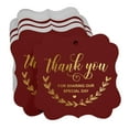 thumbnail image 3 of Inkdotpot Pack Of 100 Real Gold Foil Bracket Shape Paper Tags Thank You For Sharing Our Special Day Bridal Shower-Baby Shower-Retirement-Wedding-Birthday Favor Hang Tags, 3 of 7
