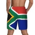 thumbnail image 2 of Men's 2 in 1 Swim Trunks with Compression Liner South African Flag Quick Dry Beach Shorts, 2 of 6