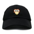 thumbnail image 4 of DALIX Cute Owl Hat Cotton Baseball Cap in Black, 4 of 7