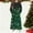 Green, variant on Little Toddler Girl Red Christmas Dress Cotton Long Sleeve Party Outfit Green 7-8 Years