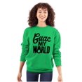 thumbnail image 3 of Guac World Guacamole Avocado Foodie Unisex Plus Fleece Graphic Sweatshirt Brisco Brands 2X, 3 of 5