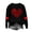 Valentines Sweatshirts-Black, variant on Brilliant Valentine Shirt Womens Tops Spring 2025 Women Round Neck Long Sleeves Casual Sweatshirts Sweater Pullover Tunic Tops