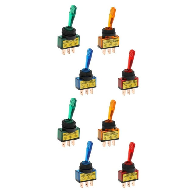 Decodeary 4Pcs4Pcs 12V DC 20A Interrupteur à Bascule Expérience RV avec Fiable Voiture Sûre 2Set