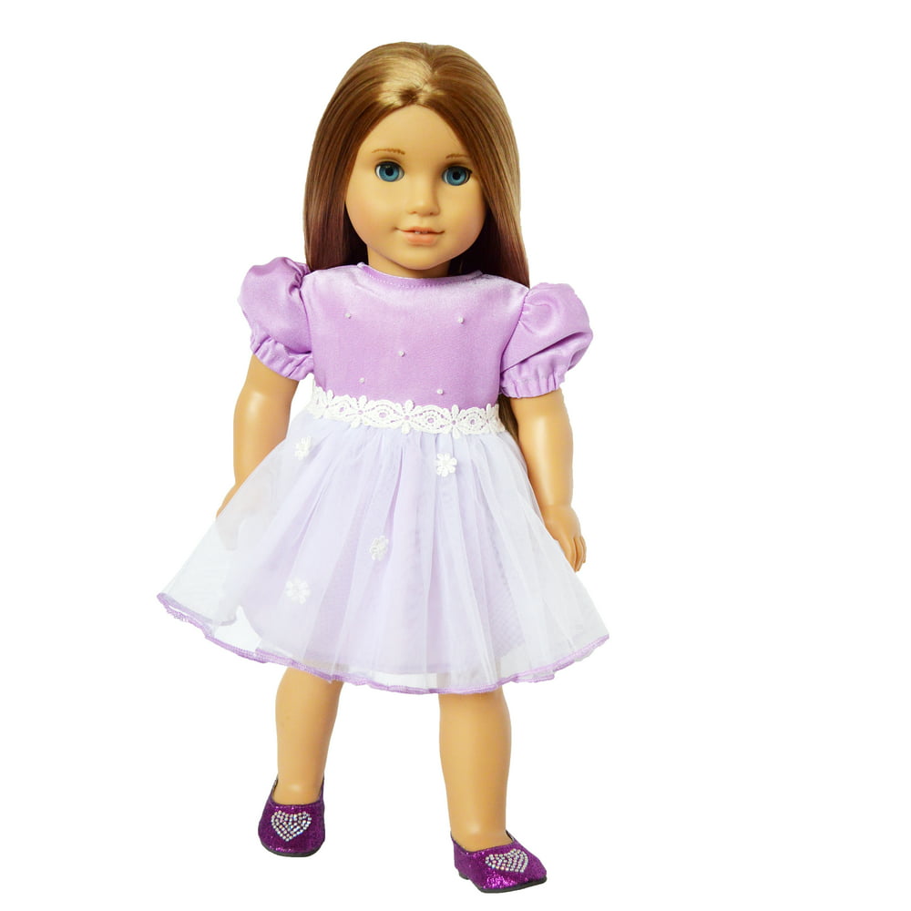 Purple Easter Dress Compatible With 18 Inch Dolls Including American Girl And My Life As Dolls