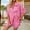 Hot Pink, variant on GZWYHT Two Piece Sets for Women Lounge Sets for Women Women's 2 Piece Beach Outfits Short Sleeve Shirts And High Waist Shorts Casual Set Two Piece Sets for Women Summer Sets for Women Khaki L