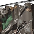 thumbnail image 3 of Brown Green Camo Leaves Branches Pattern Shower Curtain 72"x84" ,Bathroom Decorative Shower Curtains Set with 12 Hooks,Modern Waterproof Washable Shower Curtain, 3 of 6