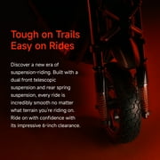 Segway ZT3 Pro Electric Scooter, 24.9 mph Max Speed, 43.5 Miles Max Range, Teens and Adults, Gray and Red