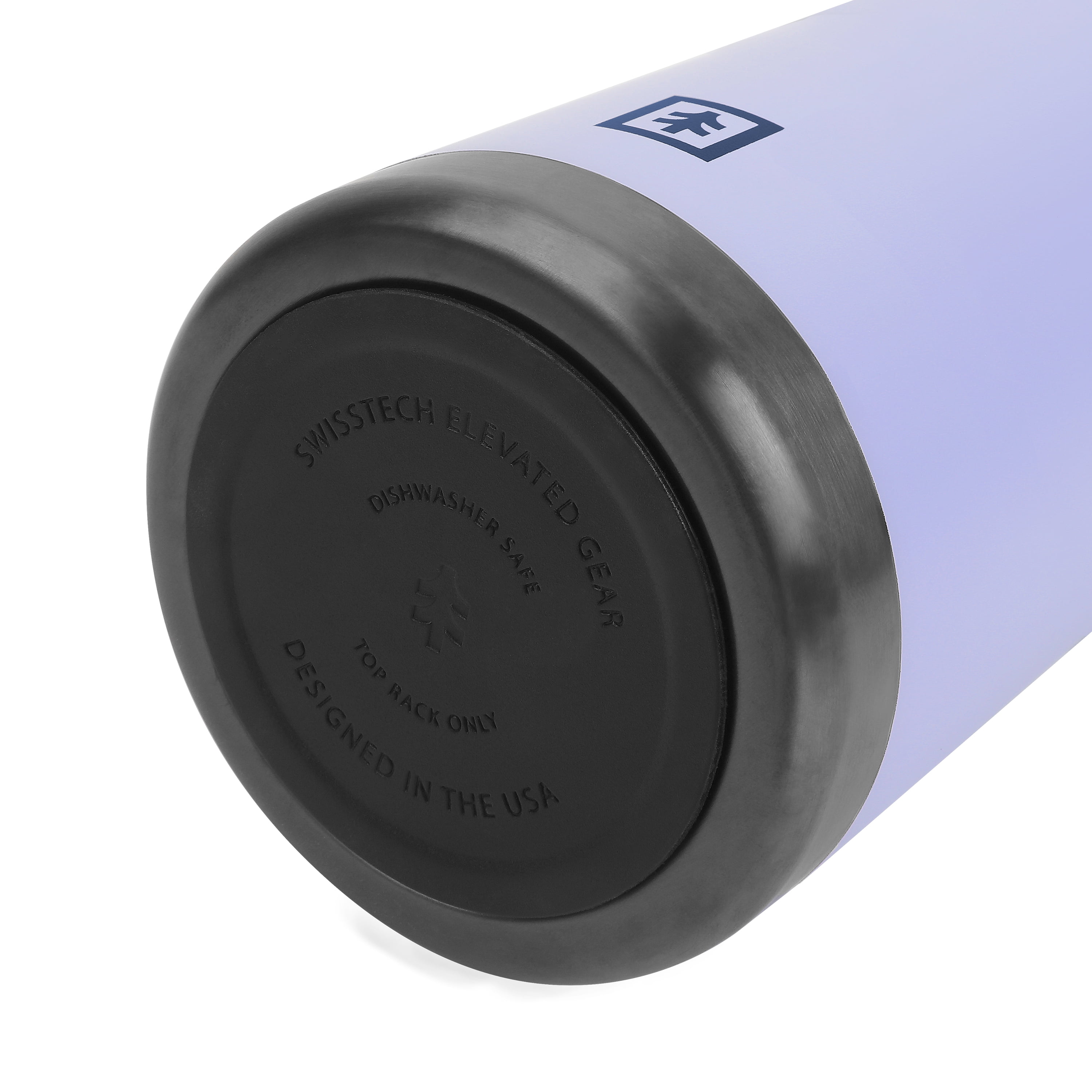 Swiss Tech Flasche Myrtle Purple 20oz Magnetic Cap Water Bottle, Triple-Wall Stainless