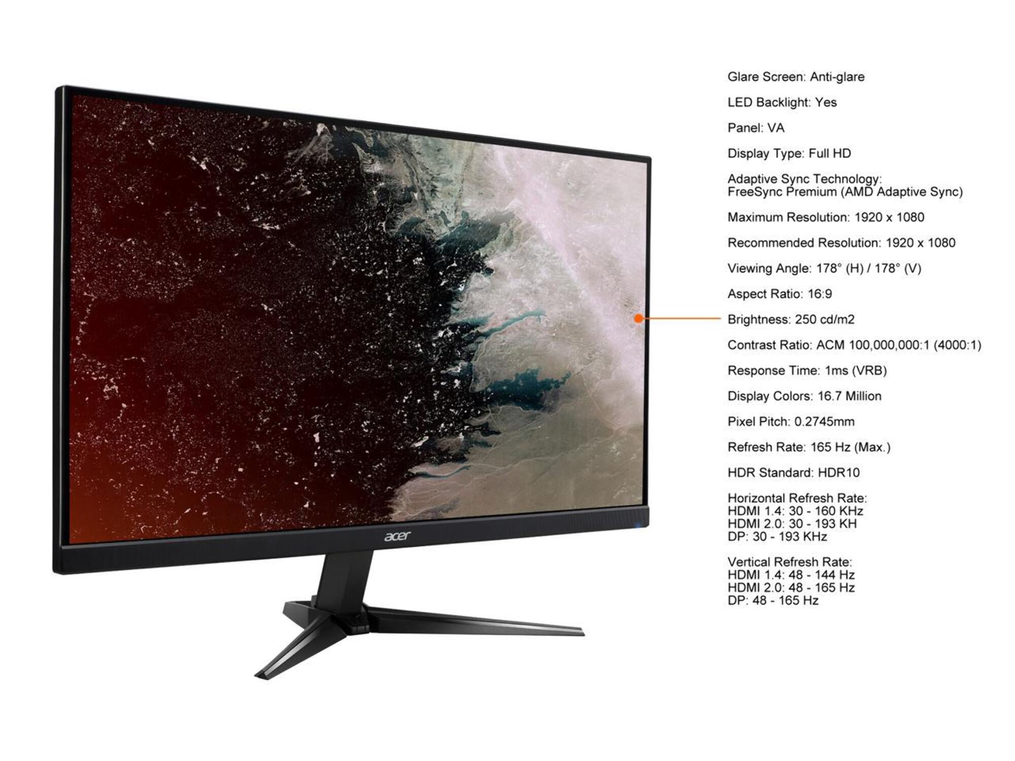 Acer Nitro QG241Y Pbmiipx 24