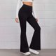 thumbnail image 1 of Pantalones ajustados de cintura alta para primavera y verano para mujer de Europa y América, pantalones casuales Micro La para hacer ejercicio en yoga y correr, 1 of 6