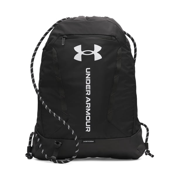 Mochila Under Armour Hustle unisex negro/negro/blanco, 22 L