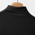 thumbnail image 4 of Womens Clothing Homenesgenics Woman Clothes under $5 Women's Fashion Solid Round Neck Short Sleeved Casual Blouses Black XL, 4 of 6
