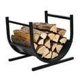 thumbnail image 1 of Gymax 17'' U-Shaped Firewood Rack Steel Fireplace Wood Storage Log Rack Holder, 1 of 10