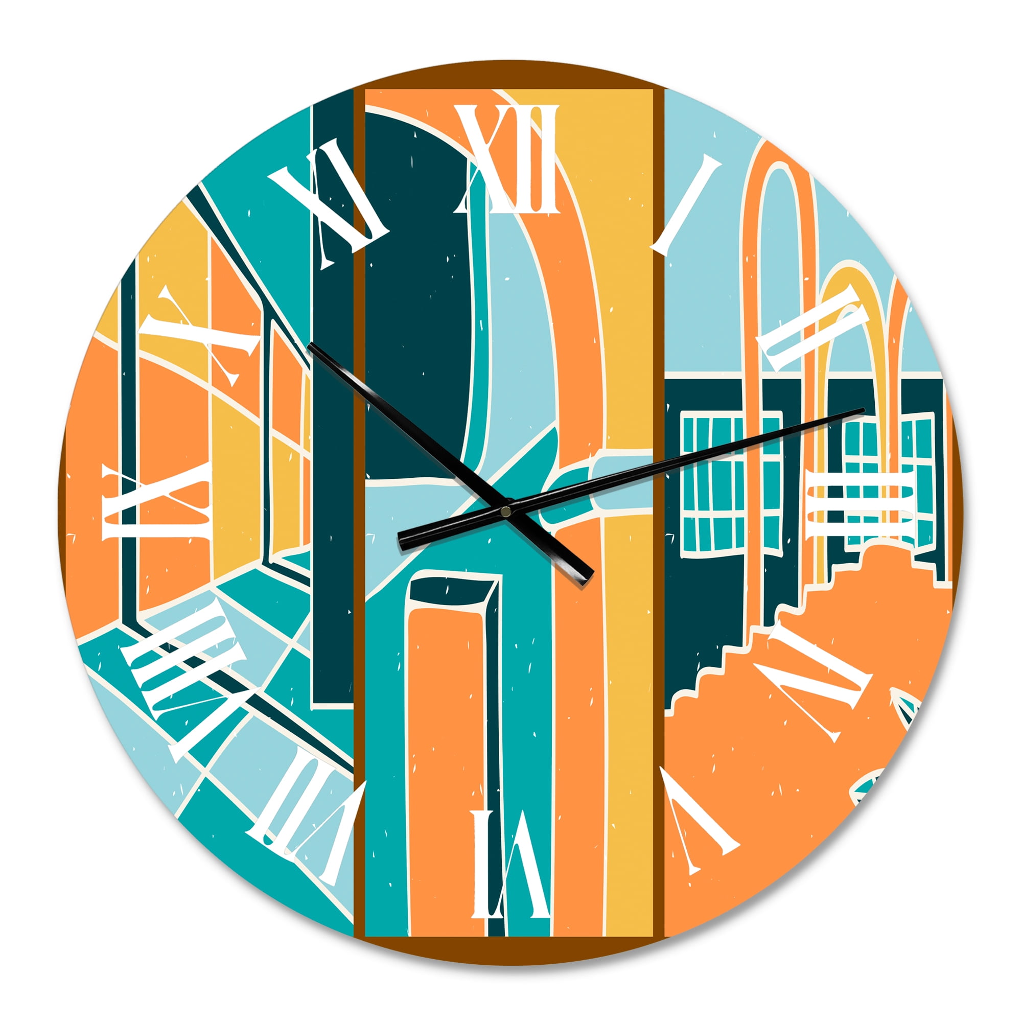 Designart 1 in Modern,Contemporary Wall Clock