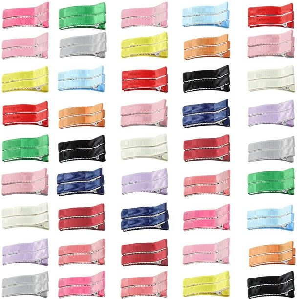 90 Piezas Pinzas para el Cabello de Cocodrilo BetterJonny Pasadores para el Cabello con Forro Completo de 3,5 cm 15 Colores Pinzas para el Cabello pequeñas de Pico de Pato Accesorios para el Cabello S
