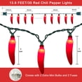 thumbnail image 2 of Cadena de luces SUNSGNE Chili Pepper Christmas, 4 m, 35 luces, 2 of 8