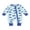 Blue, variant on Suealasg Infant Boys Fall One Piece Bodysuits 3 6 12 18 Months Baby Boys Clothes Newborn Boys Long Sleeve Crew Neck Shamrock Print Zipped Footies Jumpsuit
