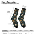 thumbnail image 4 of Goofa Cigar Printed Men's Crew Socks, Soft Durable Breathable Moisture-Wicking with Odor Control Cotton socks, 4 of 9