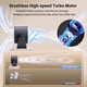 thumbnail image 4 of Ventilador Turbo Eléctrico Ventilador Circulador de Aire Frío Inalámbrico Ventilador de Techo de Pared de Escritorio Recargable por USB Ventilador de Aire Frío,A, 4 of 5