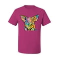 thumbnail image 3 of Dean Russo The Pig Animal Lover Men's Graphic T-Shirt, Fuschia, X-Large, 3 of 6