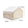 thumbnail image 2 of Carpa inflable de campamento de 6.3m ², impermeable a prueba de viento de la temporada 4, clara clara y impermeable de Oxford 420D, carpa de aire con ventanas/puertas de malla, 2 of 5