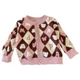 thumbnail image 2 of Cethrio Girls Cardigans Sweaters, Lightweight Cotton Long Sleeve Kids Coats Pink Size 10 T, 2 of 3
