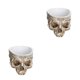 thumbnail image 2 of Bewildely Llamativa maceta con forma de calavera, maceta de resina única para plantas, maceta con cabeza de calavera de amplia aplicación M 4 m 4 2piezas, 2 of 6