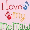 thumbnail image 2 of CafePress - I Love My Memaw Infant Bodysuit - Baby Light Bodysuit, Size Newborn - 24 Months, 2 of 4