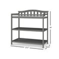 thumbnail image 7 of Child Craft Arch Top Changing Table with Pad & Safety Strap, 2 Storage Shelves, Anti-Tip Kit, Cool Gray, 7 of 7