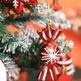 thumbnail image 4 of Electroplated Christmas Ornaments, Candy Hex Star Shape Small Ball Decor for Xmas Tree, 5.3 Inch​​ Red, 4 of 7