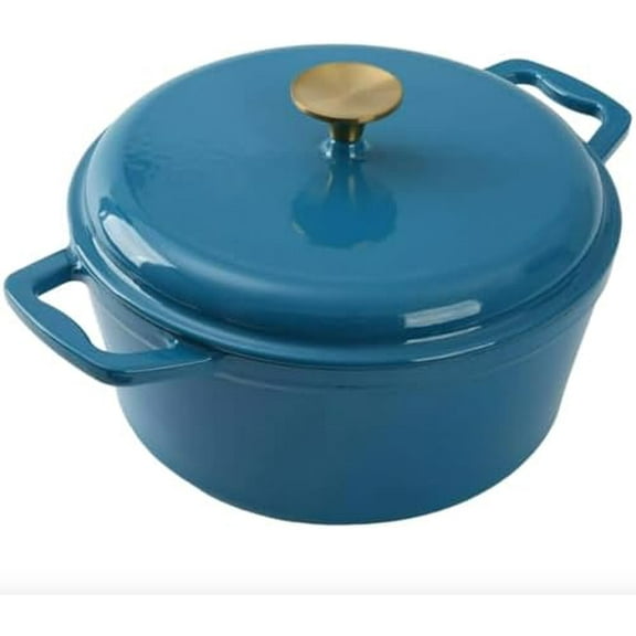 Dutch Oven, 4.75 Quart Ceramic Enamel Cast Iron Dutch Oven with Lid, Round Oven Safe Pot for Soups, Stews, Casseroles$$Home Decor, Kitchen, & Other