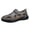 Gray_008, variant on Domuza Men's Summer Casual Comfortable Closed Toe Leather Handmade Sandals Outdoor Fisherman Beach Shoes For Outdoor Walking Driving Black 9 (EU-43)