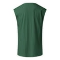 thumbnail image 5 of RATTOYY Tank Tops For Men  Sleeveless Summer sleeveless Simple Solid Color With Shoulder Expansion Heart Trendy Leisure Comfy Tank Top, 5 of 5