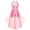 Pink, variant on YONGHS Kids Girls Maxi Romper Dress Sequined Party Formal Jumpsuit Gown A Burgundy 8