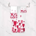 thumbnail image 4 of Coolnut 3 PCS Towel Valentine's Day Mother's Day Red Hearte Love Cotton Bath Towel Set (1 Bath Towel, 1 Hand Towel, 1 Washcloth) for Bathroom, Super Soft and Quick Dry Towels, 4 of 6