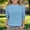 Sky Blue, variant on Tranfacy Kids Girls 3 to 12 Years Fall Long Sleeve Round Neck Blouses and Shirts Solid 3/4 Sleeve Loose Casual Tops