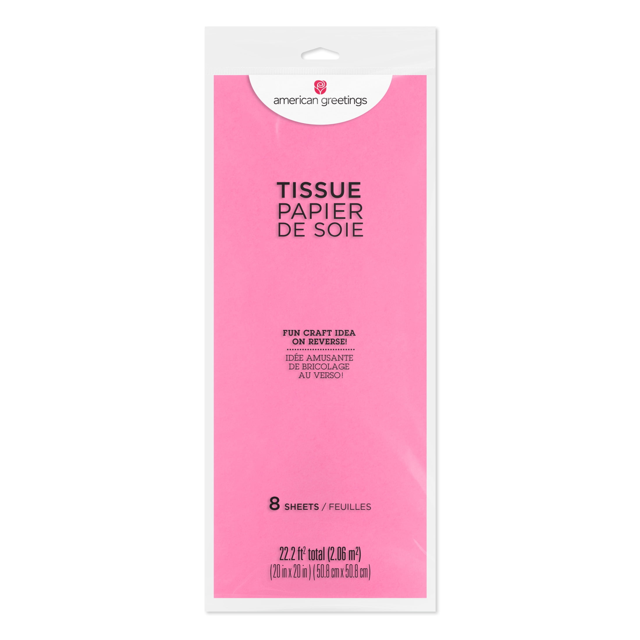American Greetings 20 in. x 20 in. Flamingo Tissue Paper (8-Sheets)