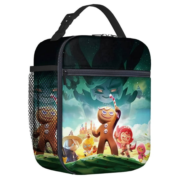 For Cookie Run Kingdom Games Theme Insulated Lunch Box,8.66x4.33x10.24 inch Water Resistant Lunch Bag,Portable Reusable Lunch Bag Tote Suitable for Work,Picnic and Camping Trips