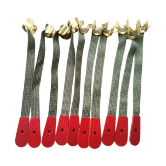 10 piezas PIANO CORRERAS de PROBACIÓN PIEZAS de REPARACIÓN Estilos Estilos estándar Widget de herramienta de ajuste de piano Cintas de bridas de uso verde