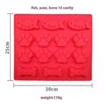 thumbnail image 5 of Molde de silicona ZHAOCHENG para galletas forma de pata y hueso de perro, 5 of 5