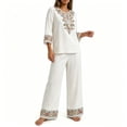 thumbnail image 6 of 2 Piece Sets for Women Summer Printed Bohemian Style Casual Home Wear Set, 6 of 8