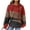 Red, variant on IROINNID Hoodie for Women Long Sleeve Drawstring Hoodie Casual Waffle Colorblock Pullover Tops with Front Pocket,Red
