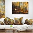 thumbnail image 4 of Designart Crimean Mountains Yellow Leaves - Landscape Photography Throw Pillow - 18x18, 4 of 5